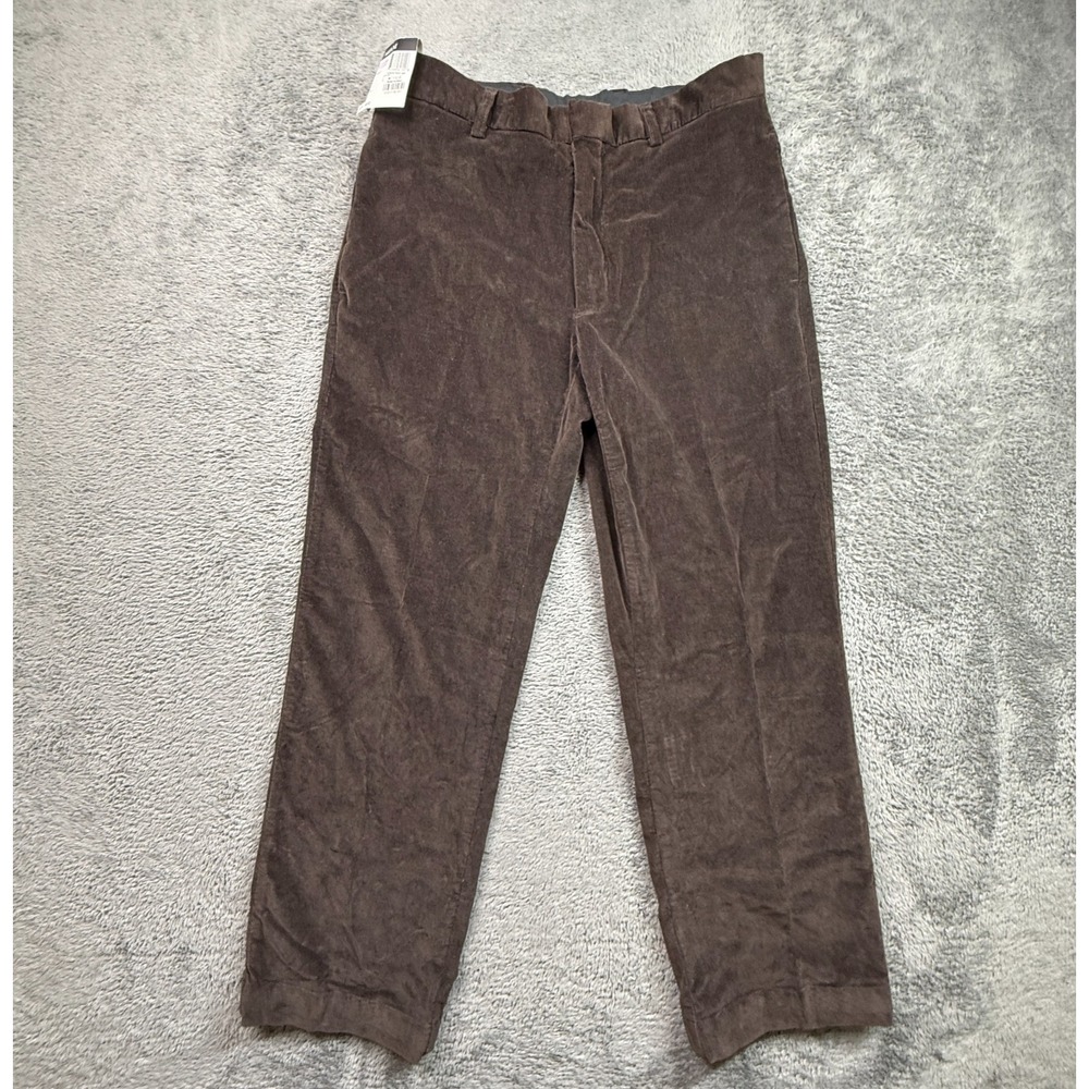 Alfani Mens Corduroy Pants NWT Chocolate Brown 32x30 Stretch Cotton Casual